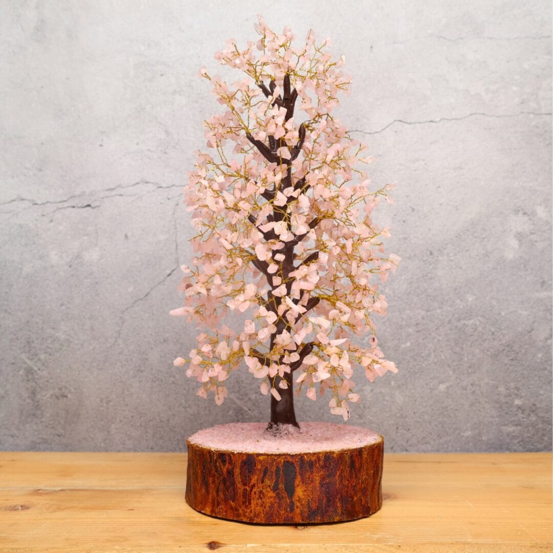Rose Quartz Tree1000 Beads (Promotes Self-Love & Emotional Healing)