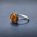 Tiger Eye Crystal Ring (Boosts Confidence & Courage)