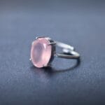 Rose Quartz Crystal Ring (Promotes Emotional Healing)