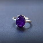 Amethyst Crystal Ring (Enhances Spiritual Growth & Intuition)