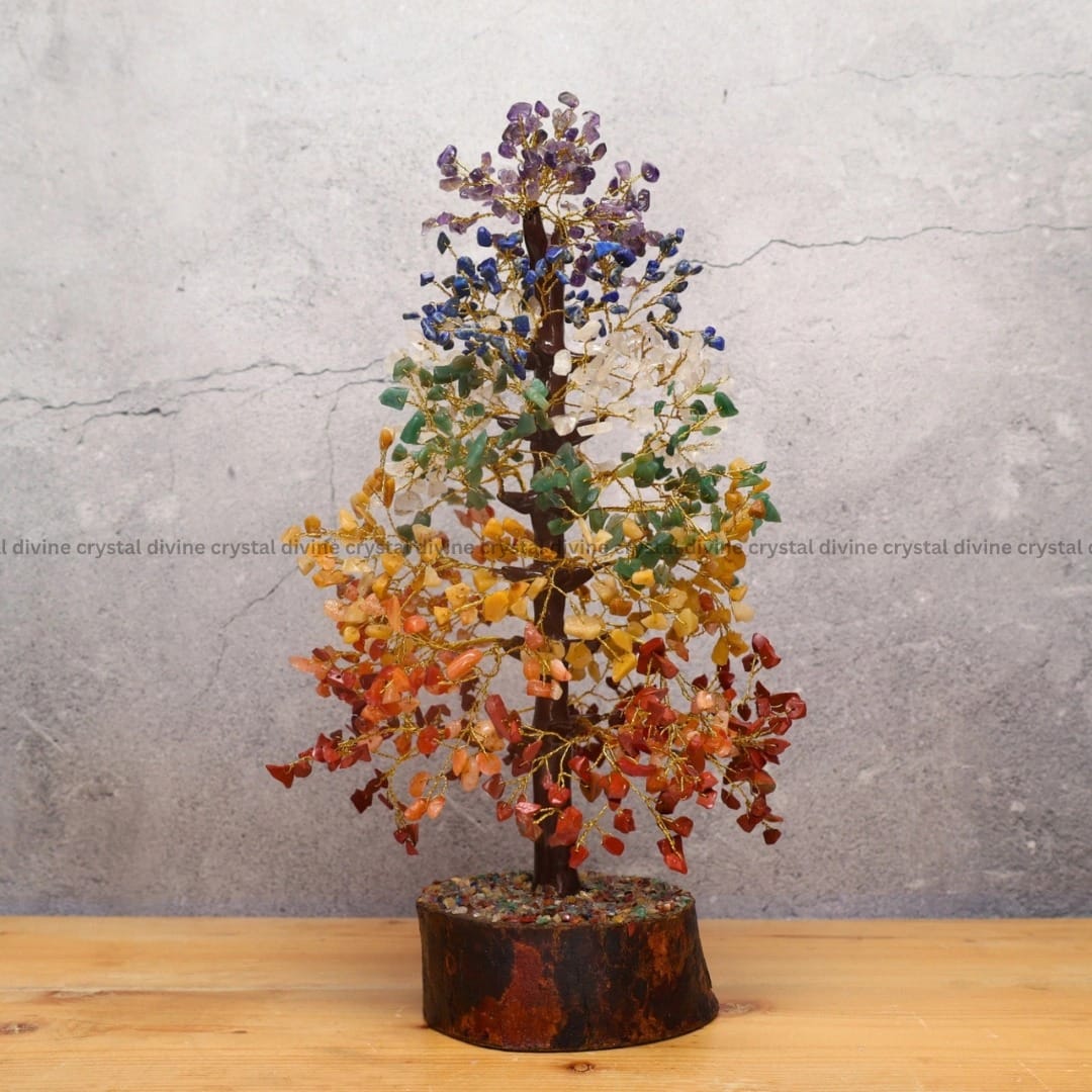 Seven Chakra Crystal Tree 1000 Beads (Growth & Meditation)