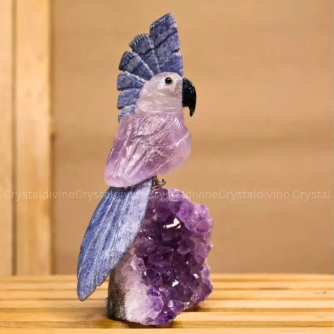 Amethyst Duze with Bird (Boosts Luck & Prosperit)