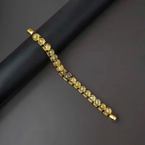 Sriyantra Citrine Bracelet (Boosts Confidence and Self-Worth)