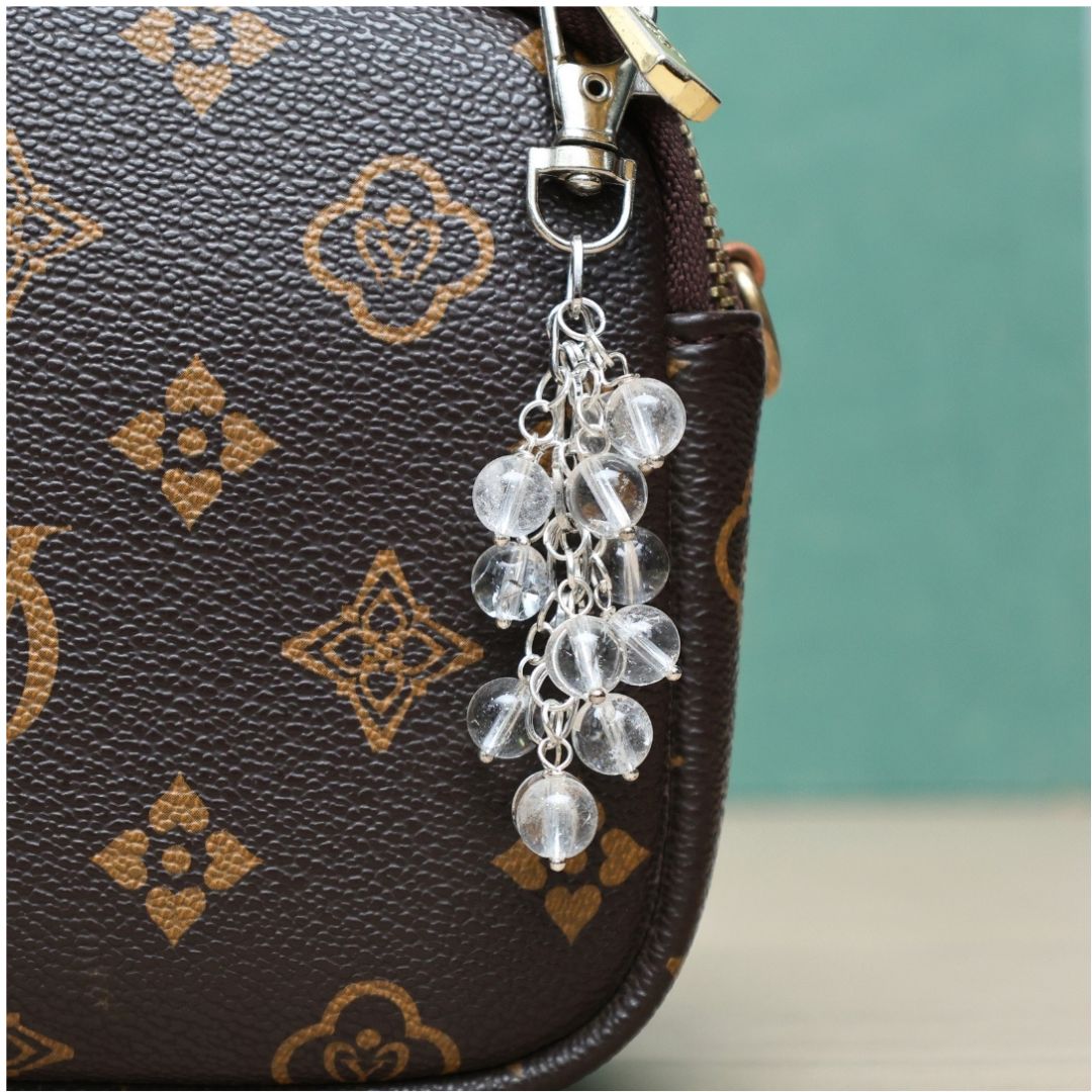 Clear Quartz Crystal Keychain (Amplifies Energy & Intentions)