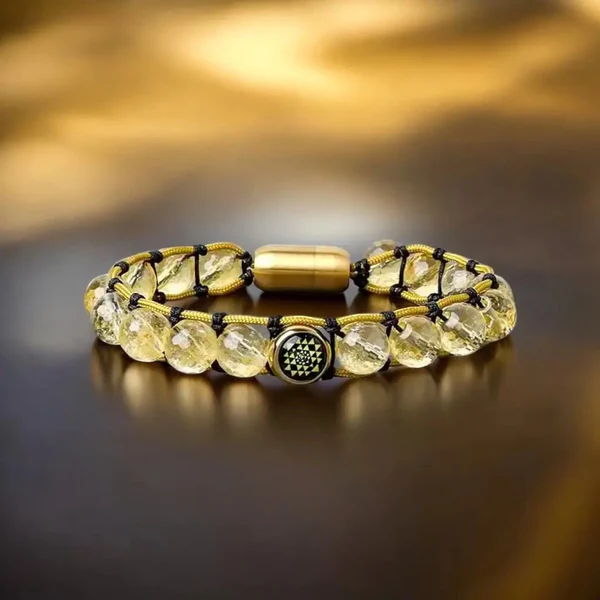 Sriyantra Citrine Bracelet (Boosts Confidence and Self-Worth)