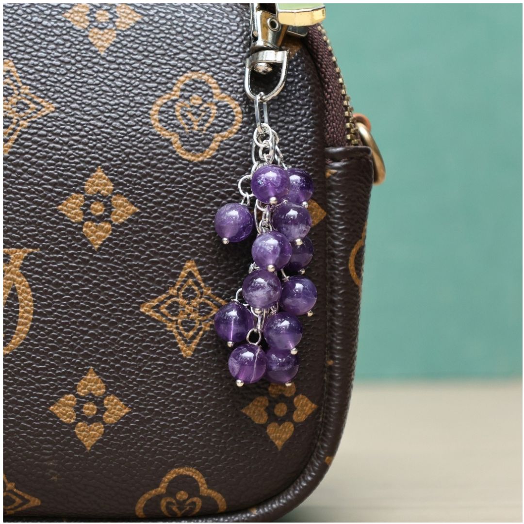Amethyst Crystal Keychain (Stress Relief & Relaxation)