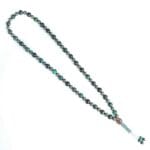 Pyrite Green Tiger Eye Mala Necklace (Abundance & Wealth)