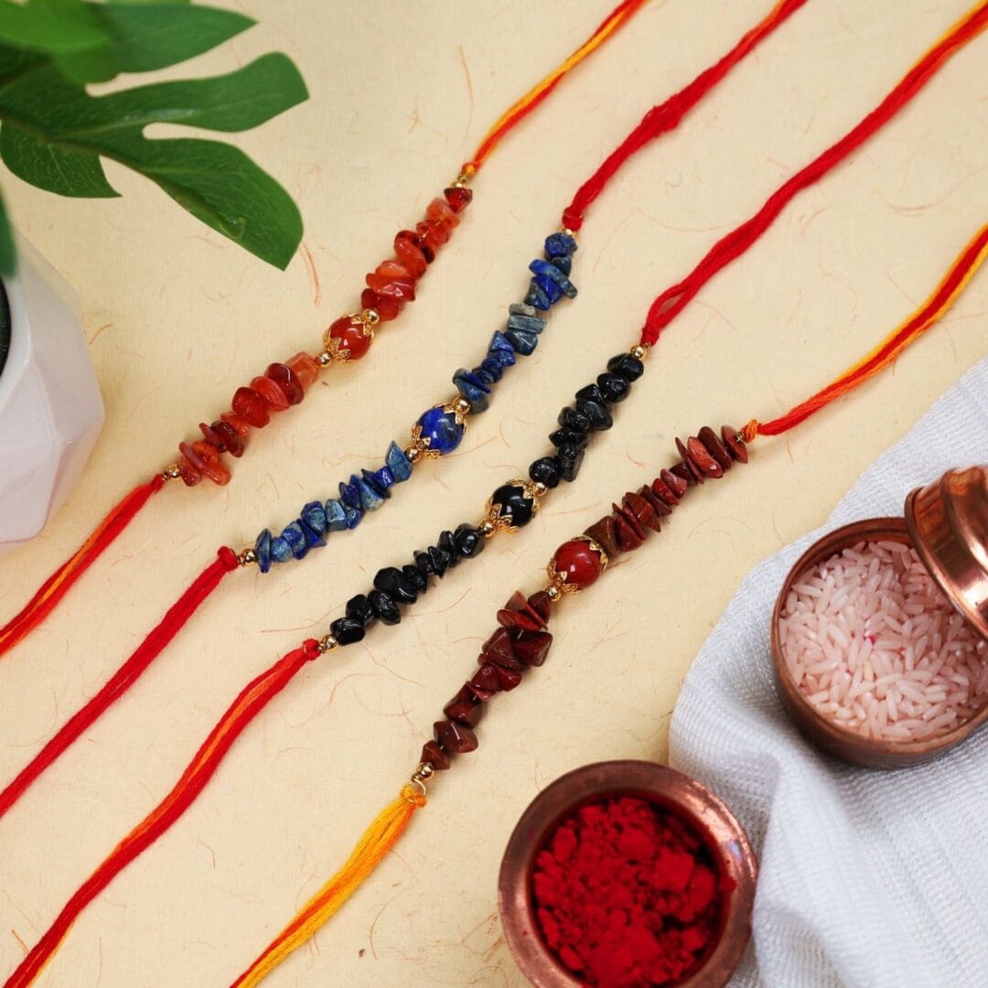 Crystal Rakhi (Promotes Emotional Balance) Pack of 4