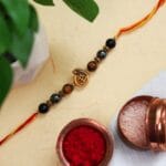 Om Symbol Crystal Rakhi (Spiritual Protection)