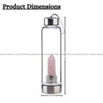 Rose Quartz Crystal Bottle (Relationship Enhancement & Love)