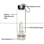 Clear Quartz Crystal Bottle (Clarity & Focus)