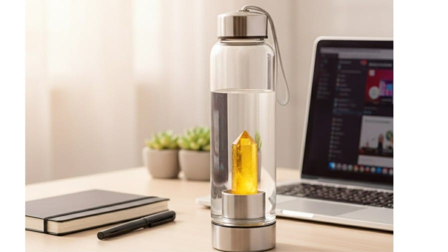 Citrine Crystal Water Bottle