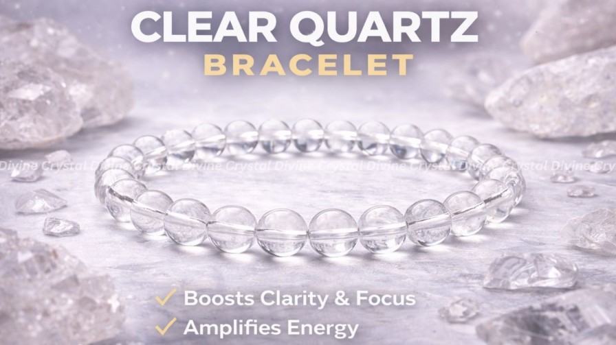 Clear Quartz Crystal Bracelet