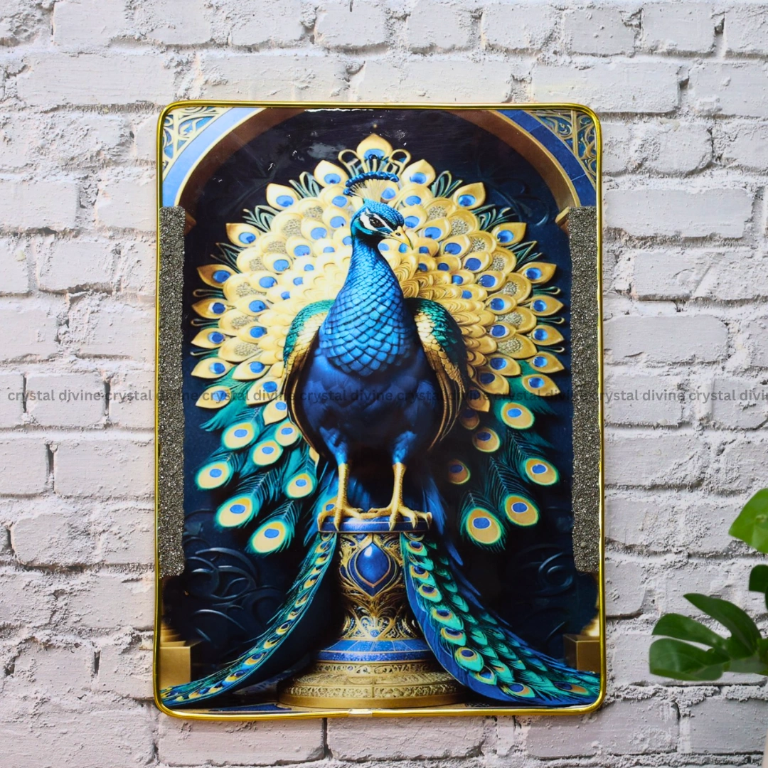 Pyrite Peacock Frame (Rectangle Shape)