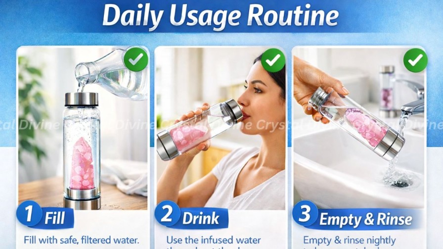 How to Use Crystal Water Bottle