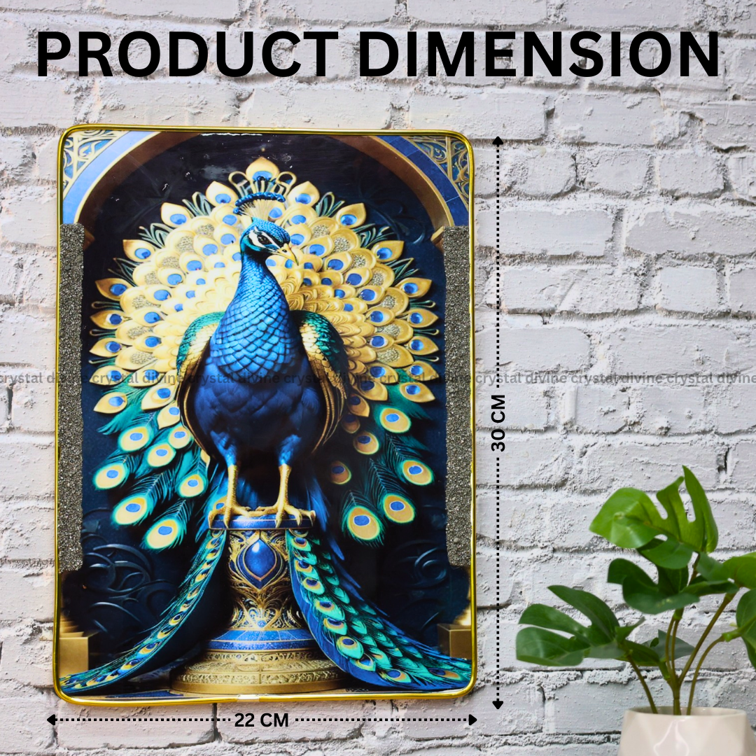Pyrite Peacock Frame (Rectangle Shape)