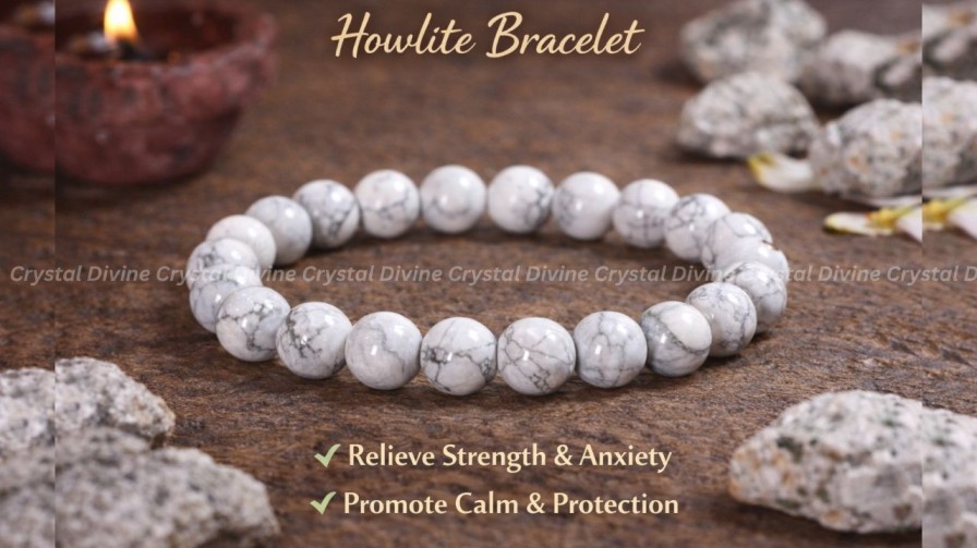 Howlite Crystal Bracelet