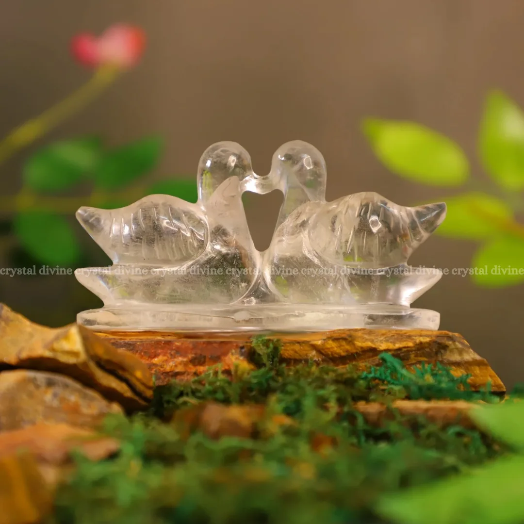 Clear Quartz Duck