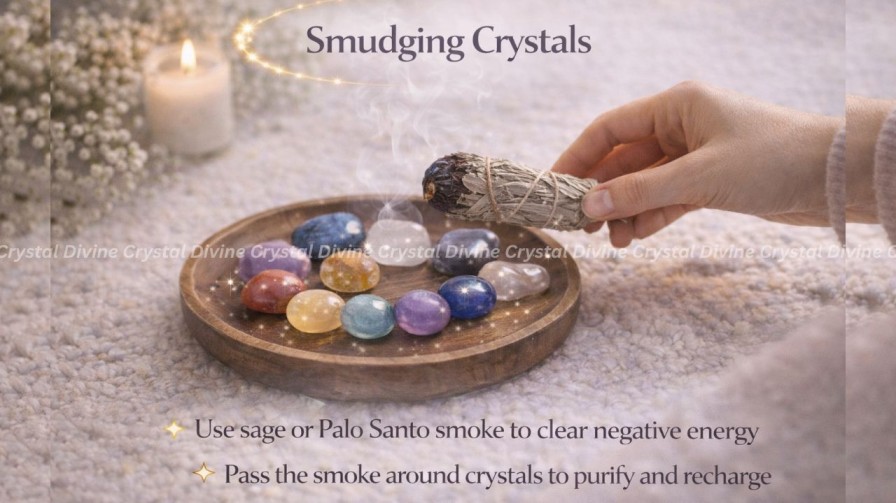 Smudging Crystal Charging Method