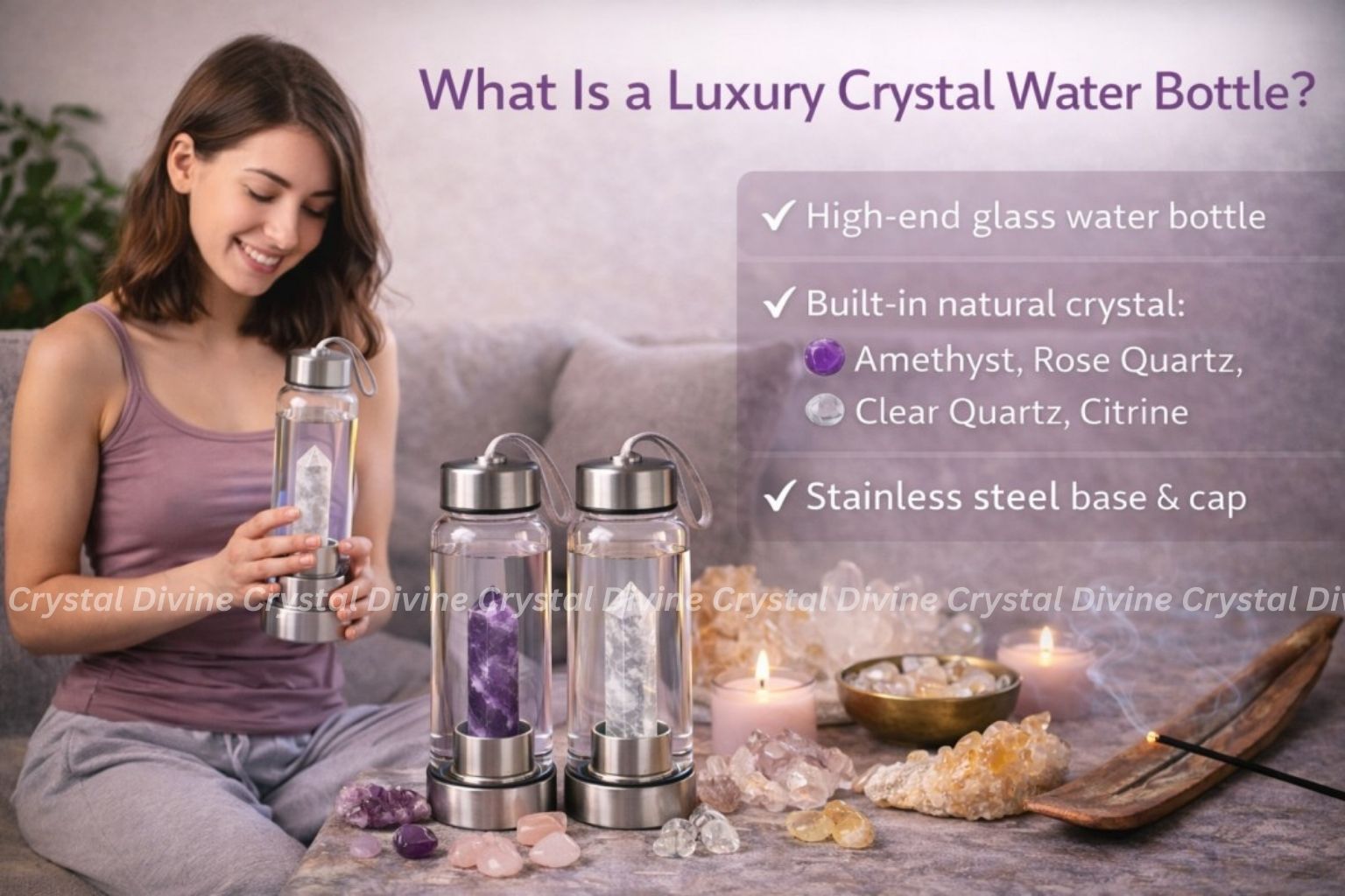 Luxury Crystal Water Bottles