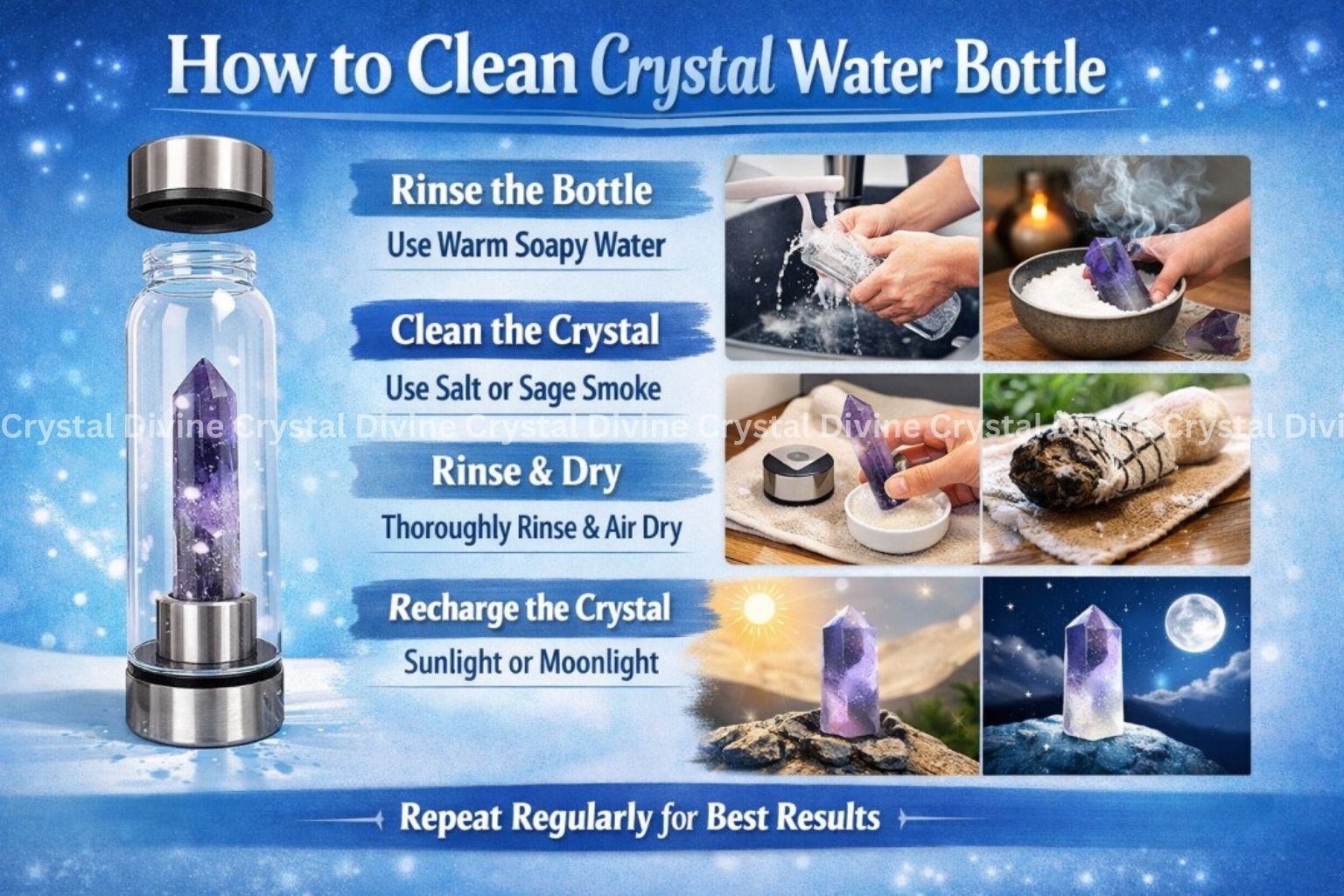 Luxury Crystal Water Bottles