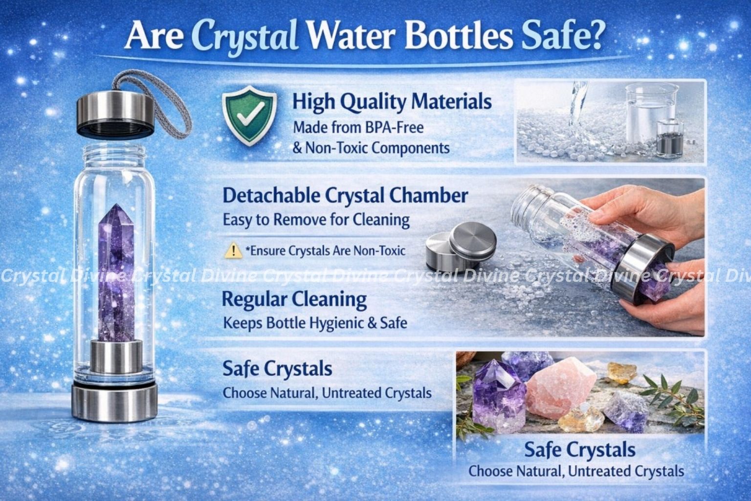 Luxury Crystal Water Bottles