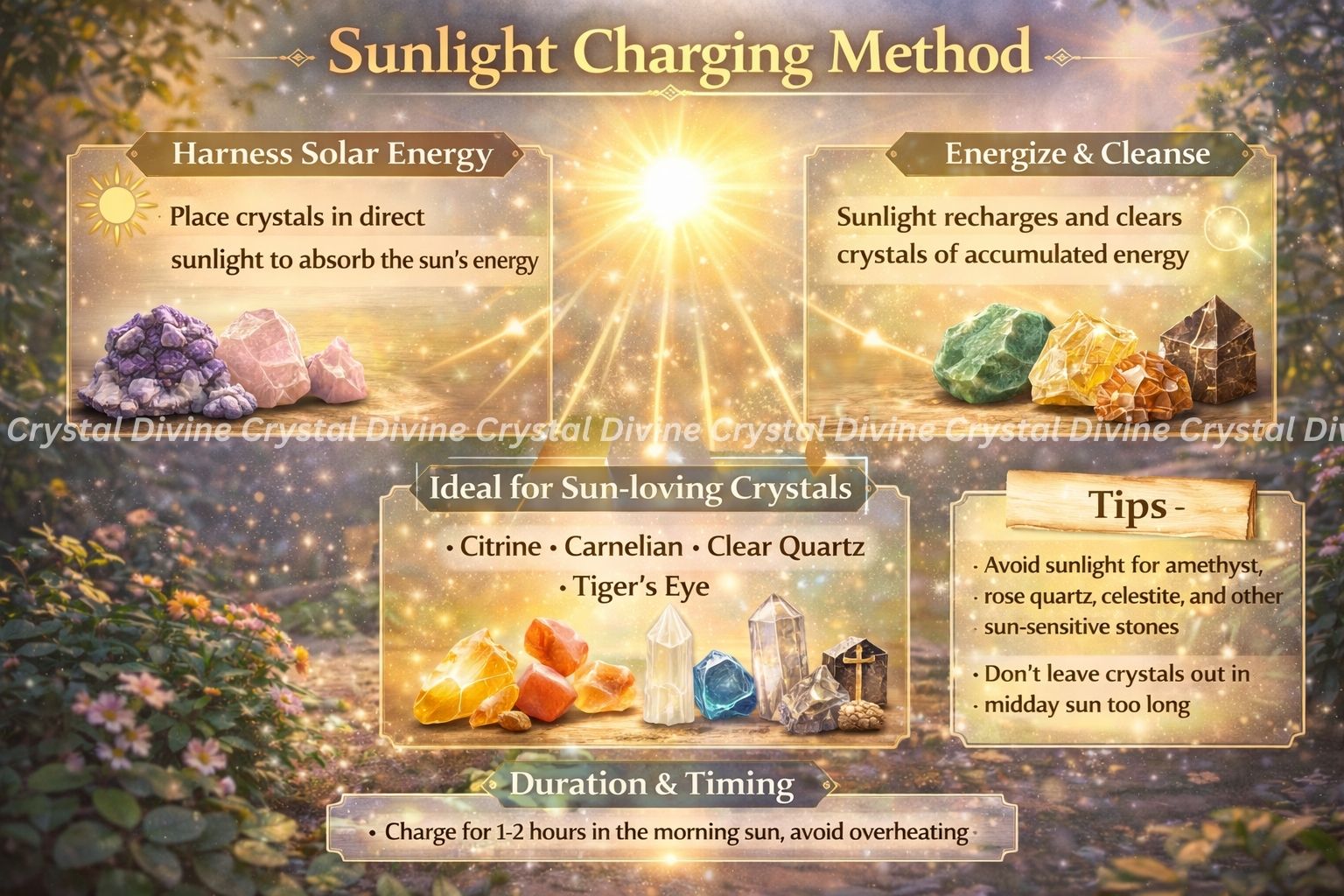 Sunlight Crystal Charging