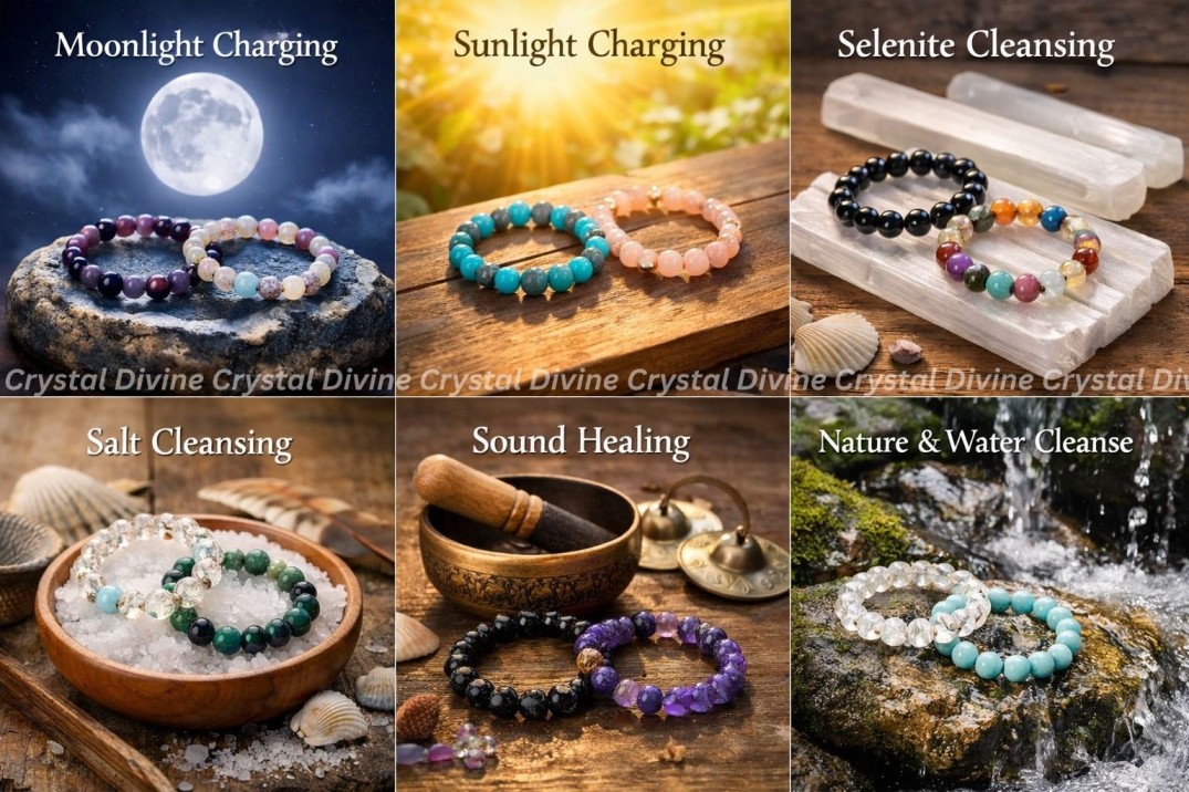 How to Cleanse & Charge Crystal Bracelets