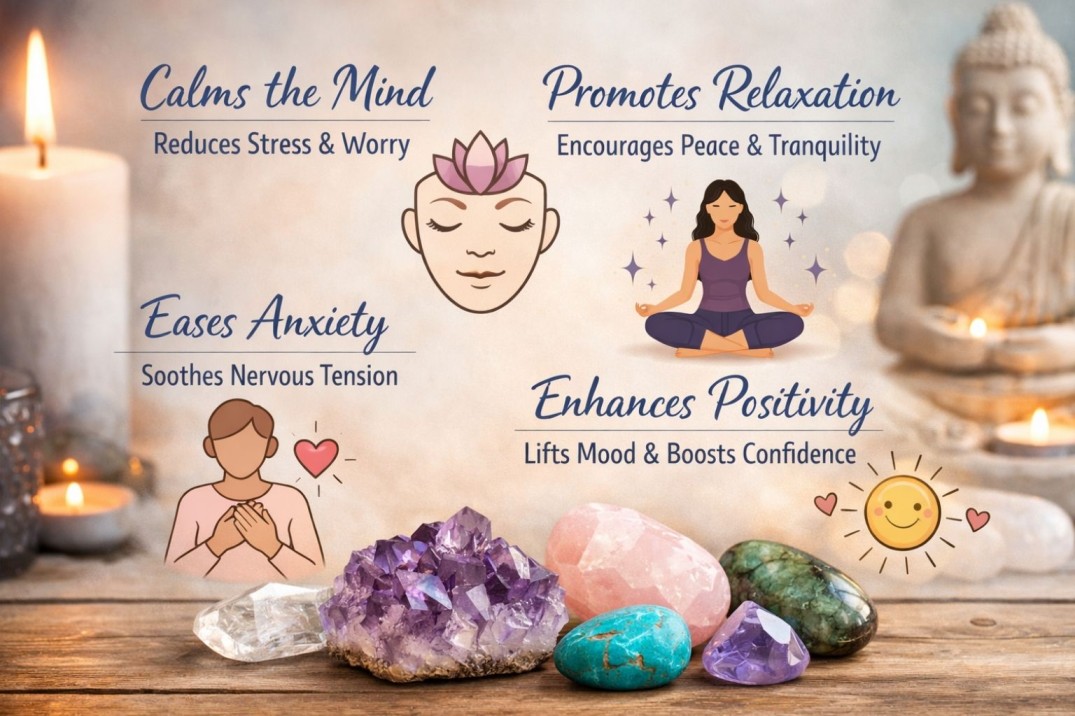 Benefits of Crystal anxiety and stress relief