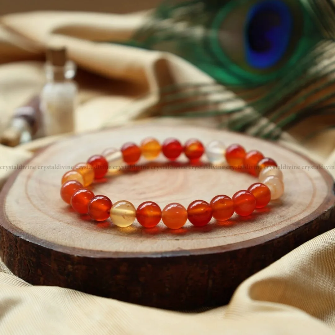 Red Carnalian Crystal Bracelet