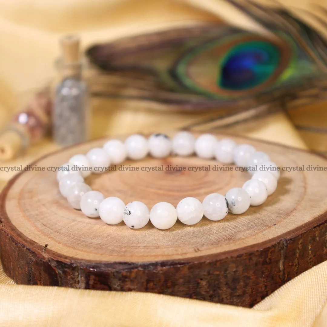 Rainbow Moonstone Crystal Bracelet