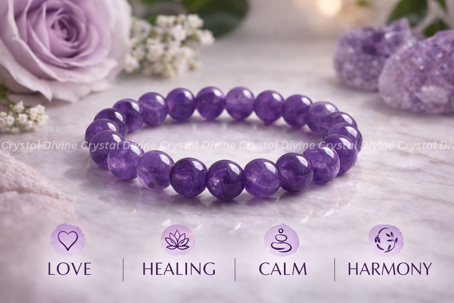 Amethyst Crystal Bracelet