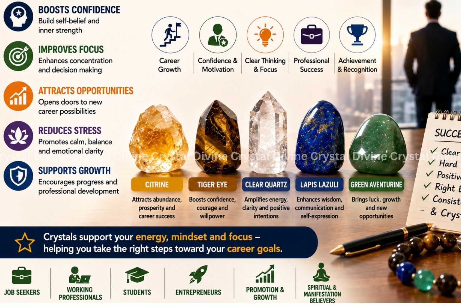 Best Crystals for Career Growth & Job Success