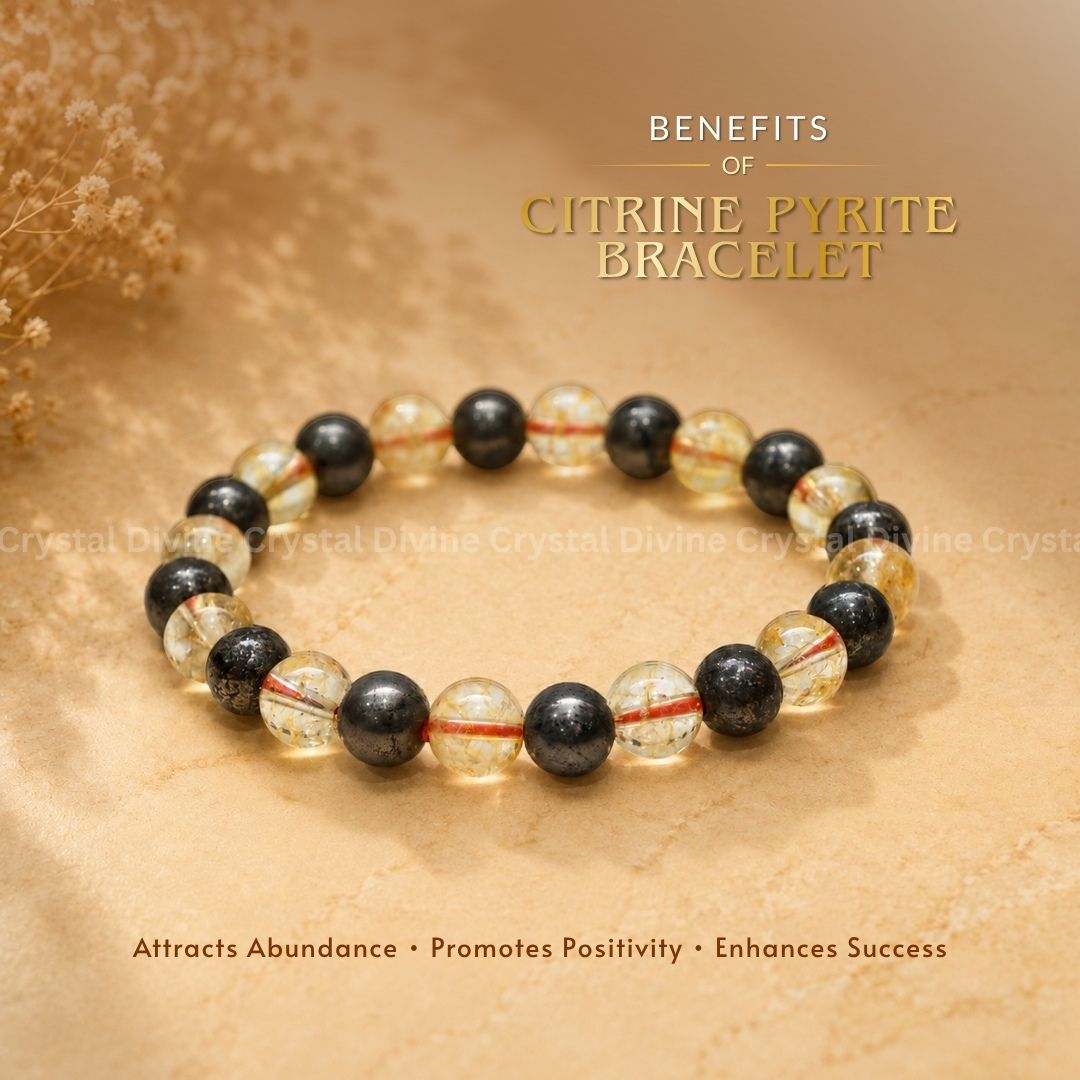 Citrine with Pyrite Bracelet