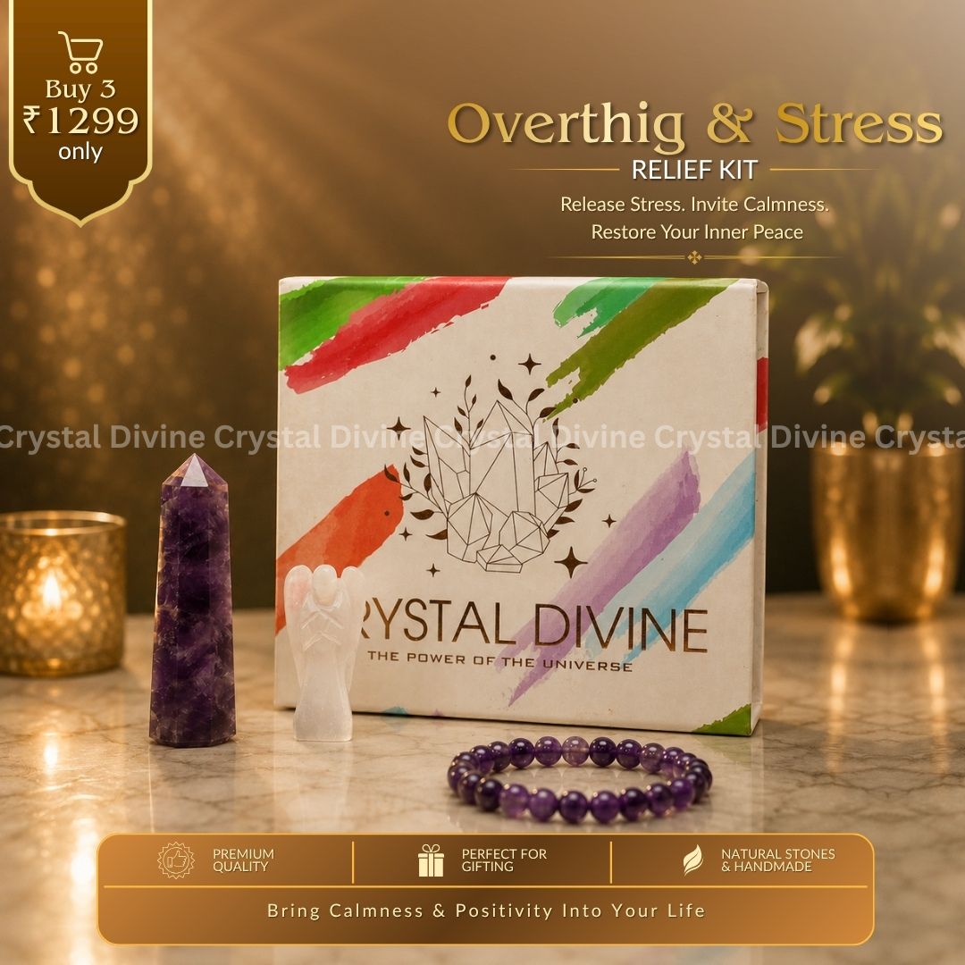 Overthinking & Stress Relief Kit (Amethyst, Selenite)