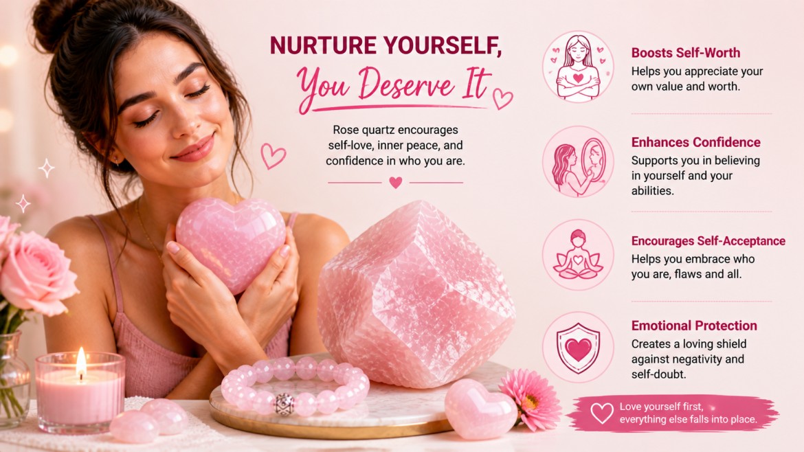 rose quartz benefits for love and healing