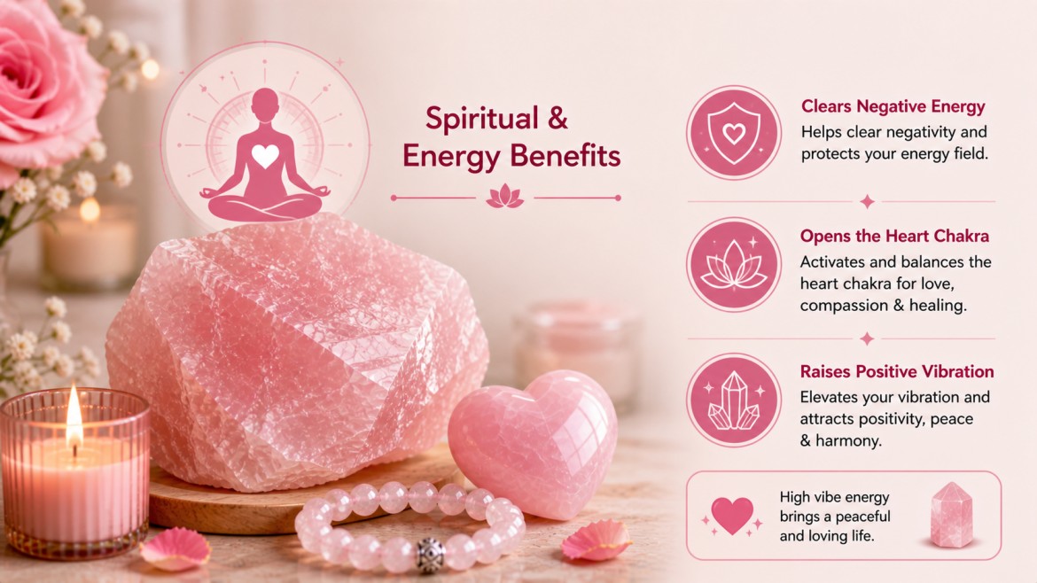 rose quartz benefits for love and healing