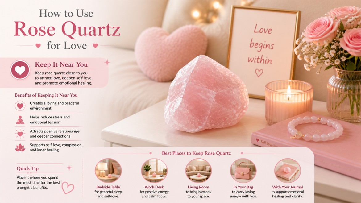 rose quartz benefits for love and healing