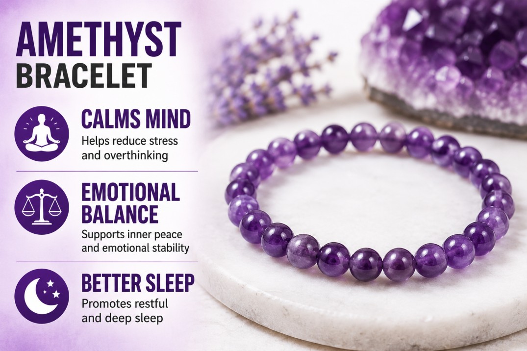 Amethyst Crystal Bracelet