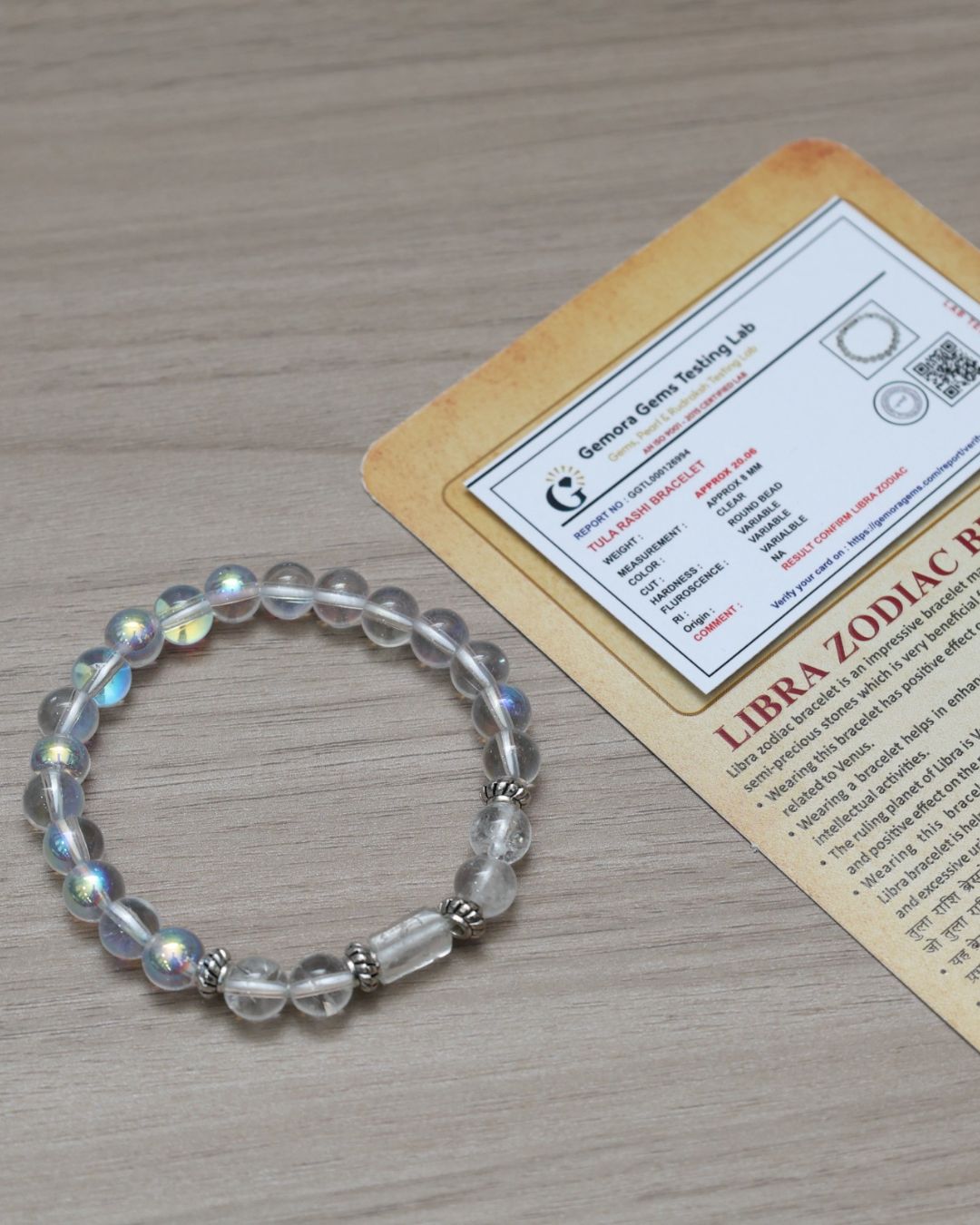 Libra Zodiac Bracelet (Promotes Balance & Harmony)