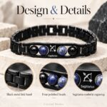 Sagittarius Zodiac Bracelet with Certificate-8mm(Confidence, Positivity & Spiritual Growth)