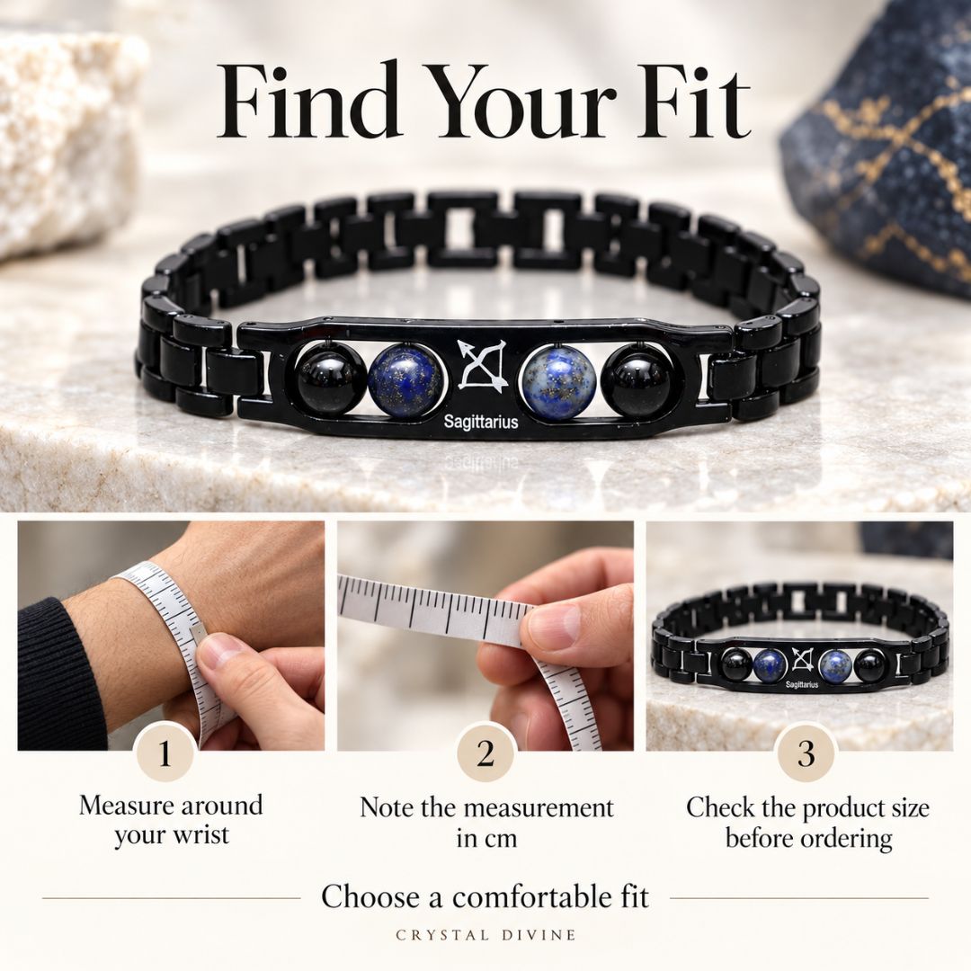 Sagittarius Zodiac Bracelet with Certificate-8mm(Confidence, Positivity & Spiritual Growth)