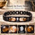 Leo Zodiac Bracelet with Certificate-8mm (Confidence & Courage)