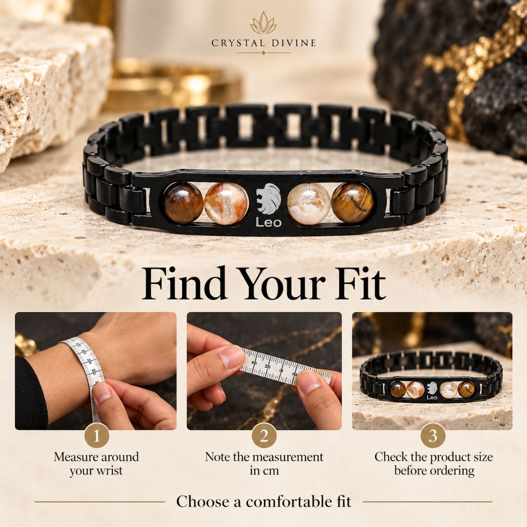 Leo Zodiac Bracelet with Certificate-8mm (Confidence & Courage)