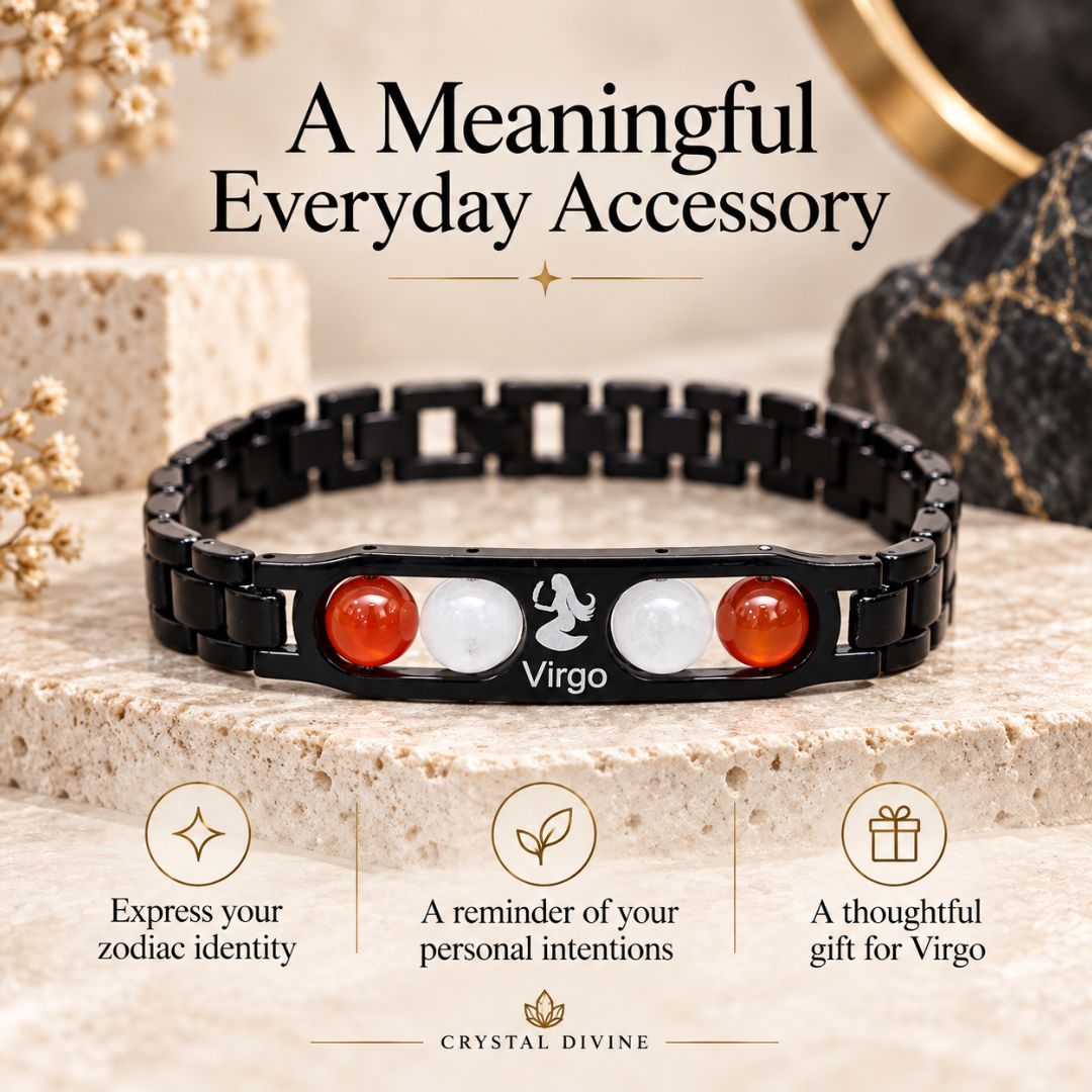 Virgo Zodiac Bracelet with Certificate-8mm(Confidence & Self-Worth)