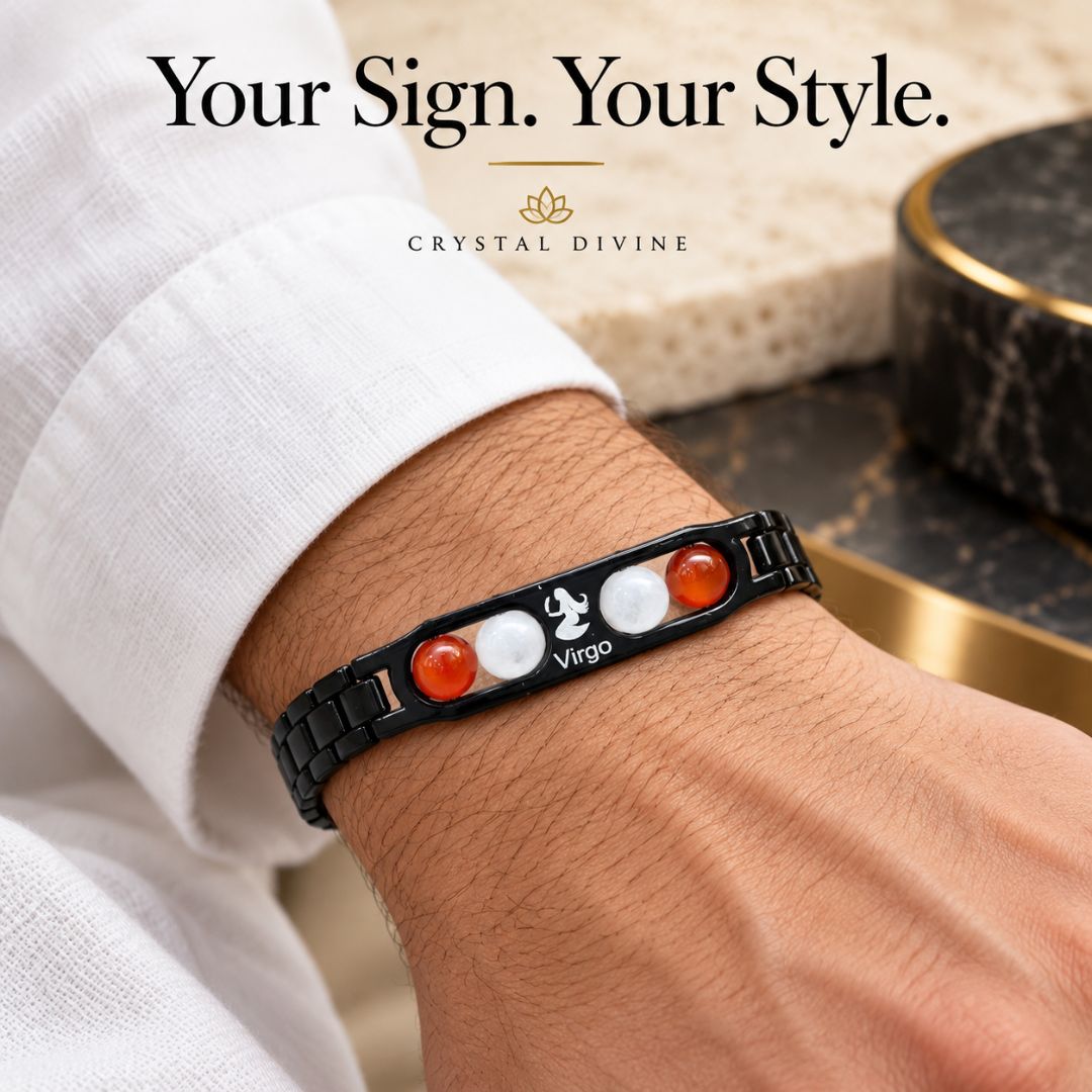 Virgo Zodiac Bracelet with Certificate-8mm(Confidence & Self-Worth)