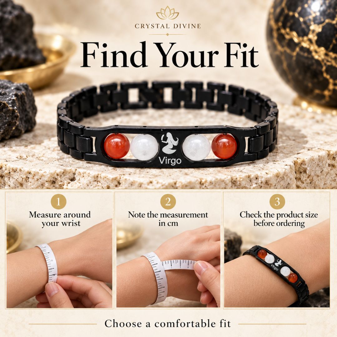 Virgo Zodiac Bracelet with Certificate-8mm(Confidence & Self-Worth)