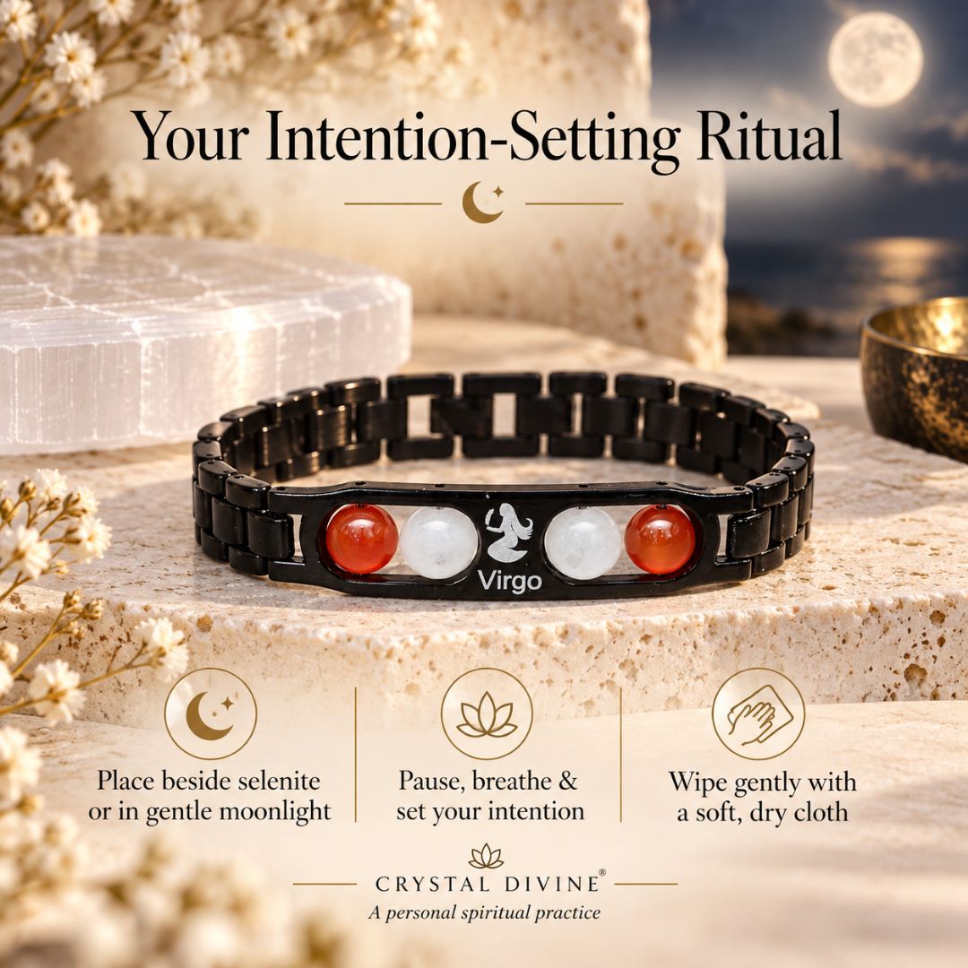 Virgo Zodiac Bracelet with Certificate-8mm(Confidence & Self-Worth)