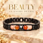 Taurus Zodiac Bracelet with Certificate-8mm(Stability & Grounding)