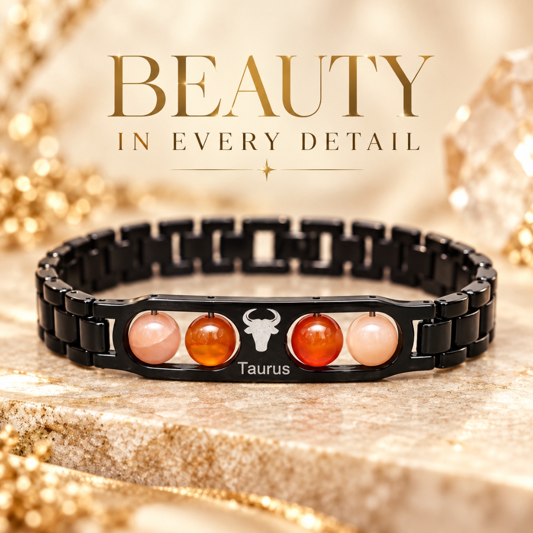 Taurus Zodiac Bracelet with Certificate-8mm(Stability & Grounding)